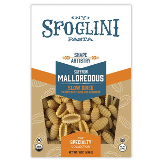Sfoglini - Saffron Malloreddus, Organic Specialty Pasta