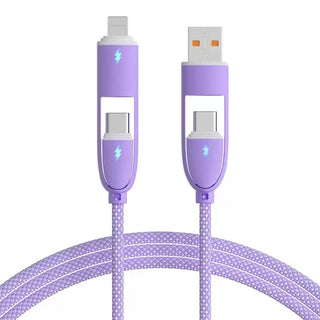 Tech Trendz - 3FT 4in1 Cable - Light Blue