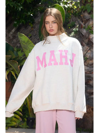 Reversible Mockneck Sweatshirt, Mahj & Bam