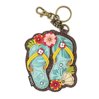 Key Fob/Coin Purse - Flip Flops