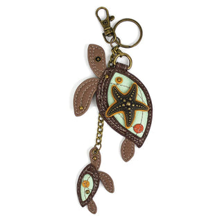 Key Fob - Two Turtles