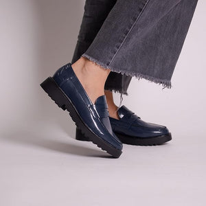 MIA Shoes Hali Loafer – Slip-On Moc Toe with Block Heel