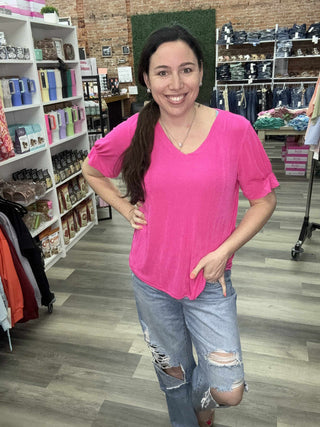 Sew In Love Top Pink
