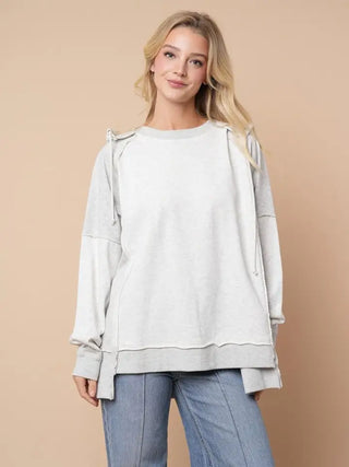 WHITE BIRCH ULTRA COZY HOODIE HEATHERED GREY