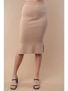 White Birch Woven Maxi Skirt