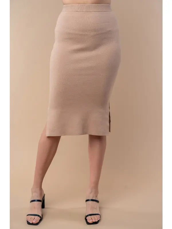 White Birch Woven Maxi Skirt