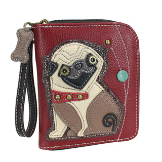 Zip Around Wallet - Pug