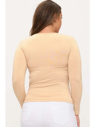 Yelete Seamless Round Neck Long Sleeve