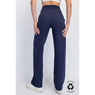 Rae Mode Butter Straight Casual Yoga Pant - Nocturnal Navy