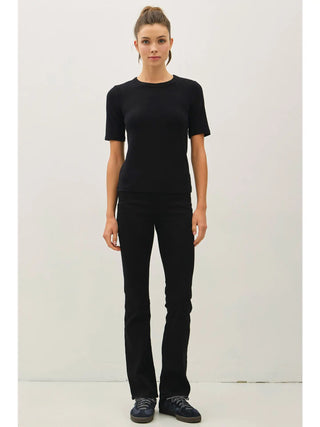 Be Cool - Ultra Soft Short Sleeve Top - Black