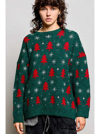 Pol Christmas Sweater, Green