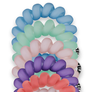TELETIES - Spiral Hair Coils | Tiny | Color Rush