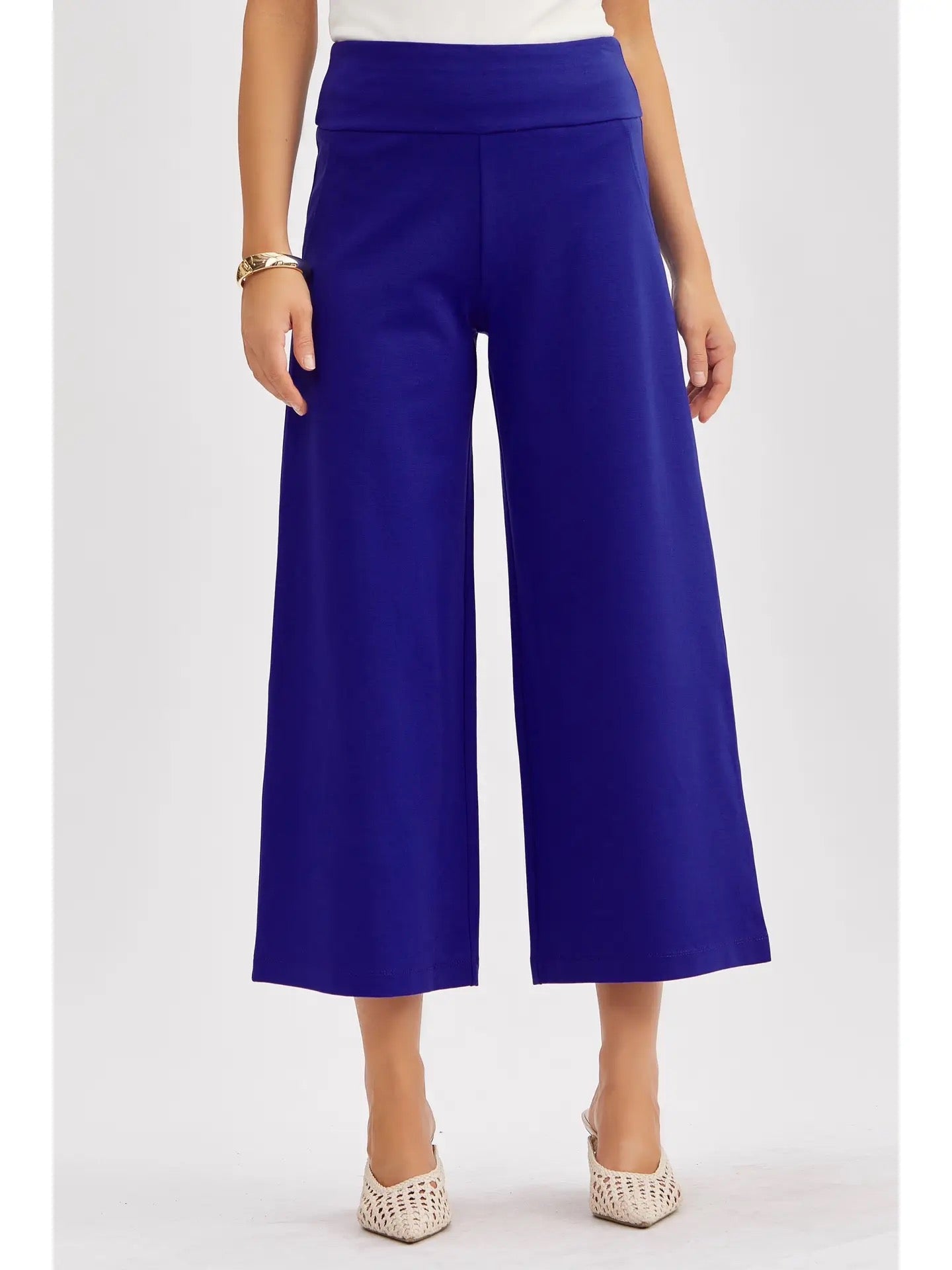 Dear Scarlett Wide Cropped Dress Pants