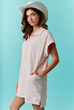 Load image into Gallery viewer, Fantastic Fawn French Terry Relaxed Sweatshirt Dress with Zipper Front and Side Pockets
