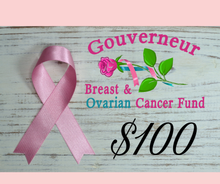 Load image into Gallery viewer, Gouverneur Breast &amp; Ovarian Cancer Fund
