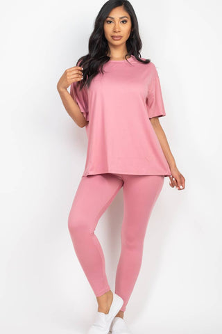 CAPELLA APPAREL - Oversized T-shirt & Leggings Set