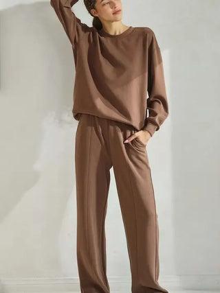 Yelete Soft Lounge Pullover - Mocha