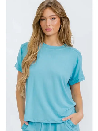 Yelete Short Sleeve Lounge Top