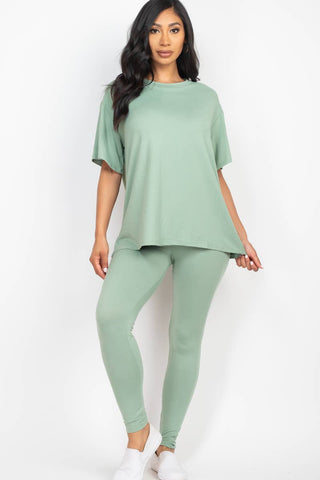CAPELLA APPAREL - Oversized T-shirt & Leggings Set