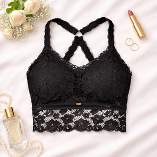 JadyK - Juliette Racerback Lace Bralette | Black | JadyK