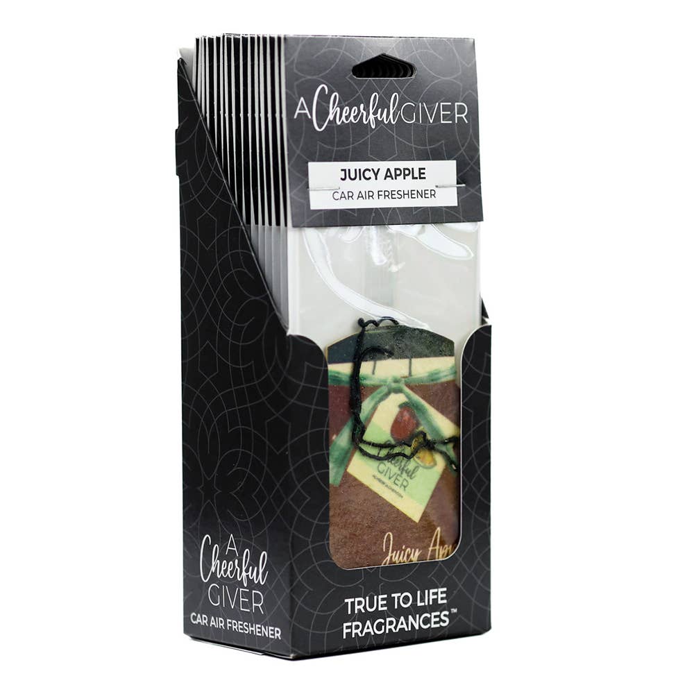 A Cheerful Giver - Car Air Freshener - Juicy Apple