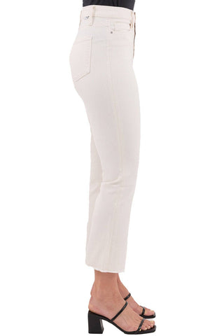RFM - Mia High Rise Bootcut Cropped Frayed Jeans-RP202234
