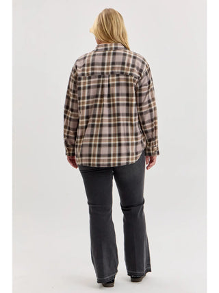Be Cool - Plaid Flannel - Greige