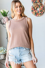 Load image into Gallery viewer, HEIMISH - SLEEVELESS SOLID URBAN RIBBED TOP

