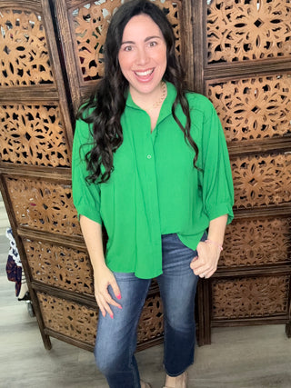 Jess Lea Sloane Green Blouse