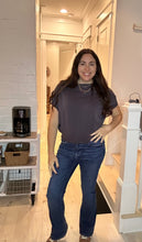 Load image into Gallery viewer, Charlotte Avery Short Sleeve Scuba Oversized Top
