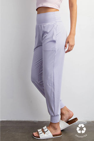 Rae Mode Butter Soft Joggers With Pockets – High-Waist Lounge Fit - Lavender Fog