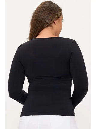 Yelete Seamless Round Neck Long Sleeve