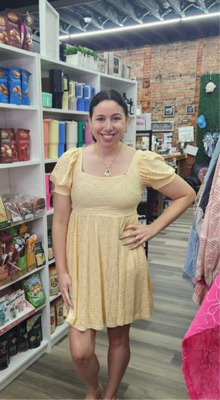 Davi & Dani Dress -Baby Yellow
