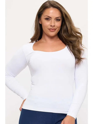 Yelete Seamless Round Neck Long Sleeve