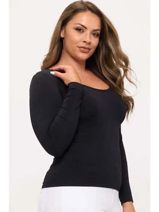Yelete Seamless Round Neck Long Sleeve
