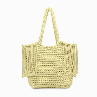 Jen & Co. - Gracie Macrame Satchel w/ Fringe