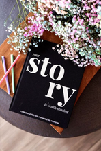 Load image into Gallery viewer, Your Story Is Worth Sharing Keepsake Book – Guided Journal for Memories &amp; Conversations
