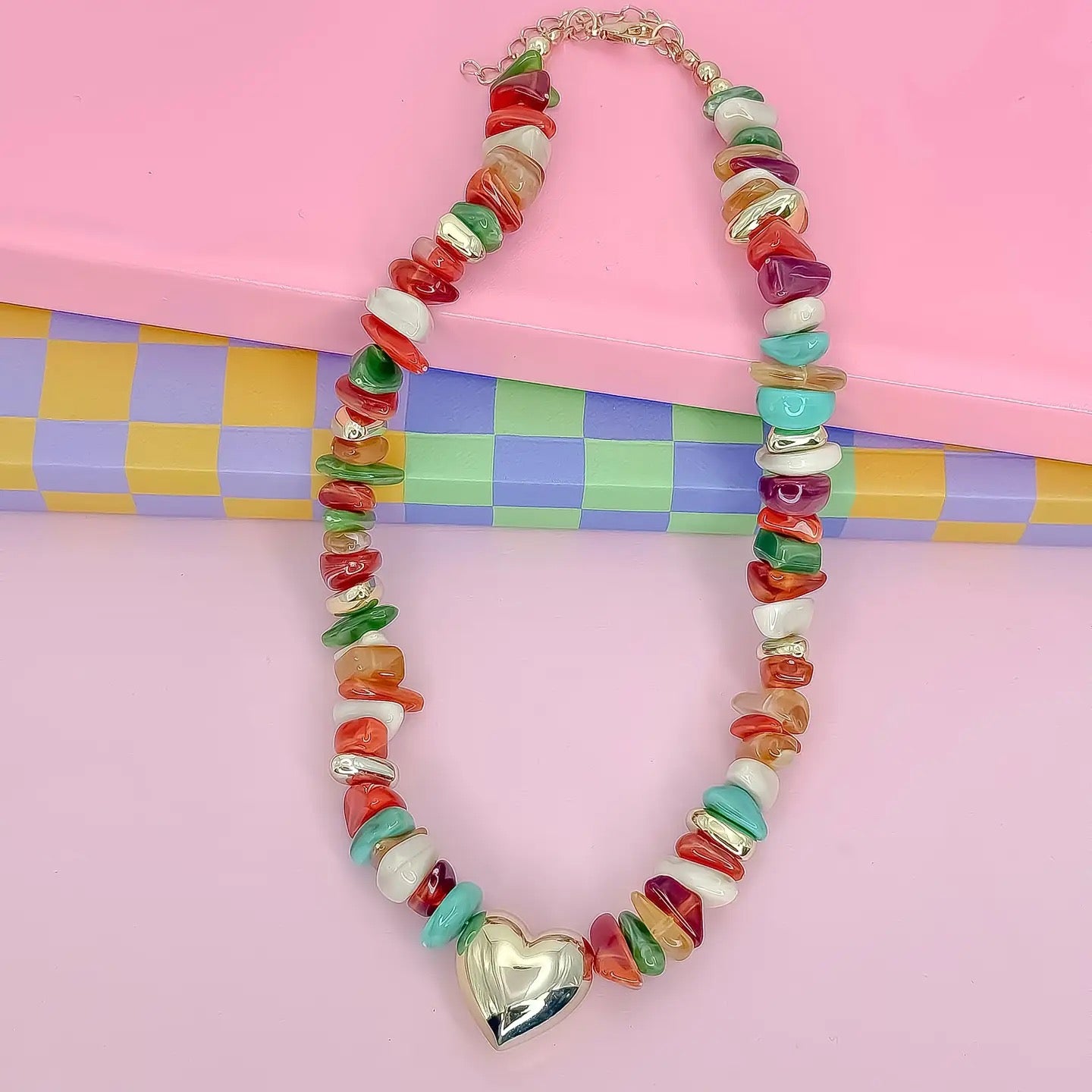 Treasure Jewels Heart Full Of Happy Necklace