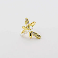 Load image into Gallery viewer, Treasure Jewels Dragonfly Ring in Gold &amp; Silver
