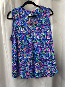 Dear Scarlett Lizzy Tank Royal Blue LIZT-C0075