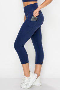 Array Yelete Buttery Soft Activewear Capri Leggings with Pockets