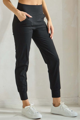 Yelete Buttery Soft UltraComfy Joggers | Boutique Lounge & Athleisure - Black
