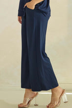 Load image into Gallery viewer, UltraCozy Peach Skin Wide Leg Pants - Navy
