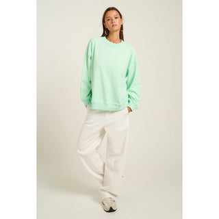 The Greii Mint Oversized Crewneck Sweatshirt – Soft Relaxed Fit