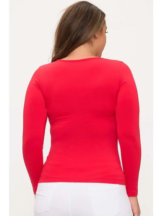 Yelete Seamless Round Neck Long Sleeve