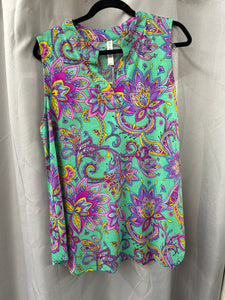 Dear Scarlett Lizzy Tank Green LIZT-C0068