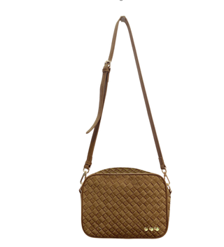 Suede Woven Willow Camera Crossbody Bag-Crossbody Bag-Pretty Simple