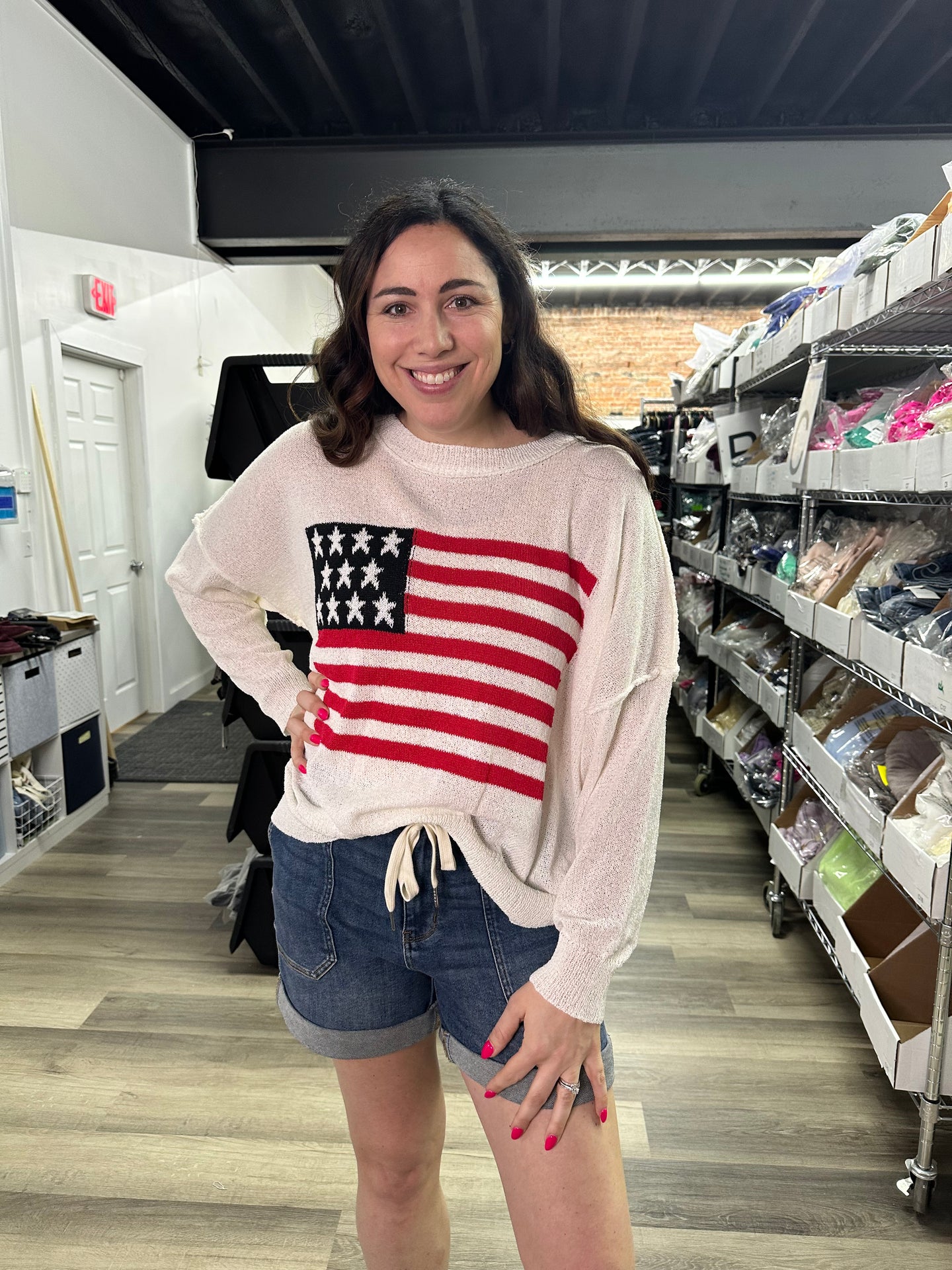 WHITE BIRCH Flag Crochet coverup
