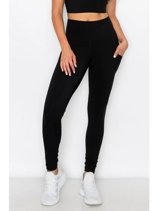 Yelete - Butter Soft Skinny Leggings with Pockets