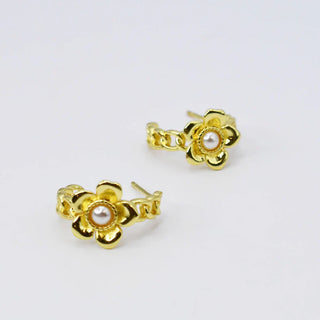 Bloom Link Hoop Earrings